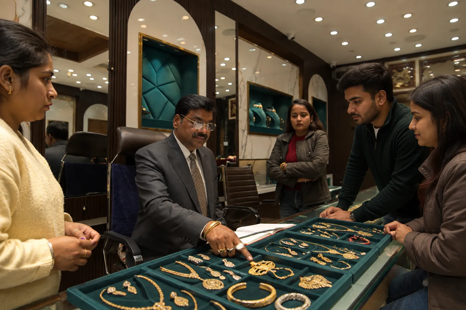 Gold jewellery collection